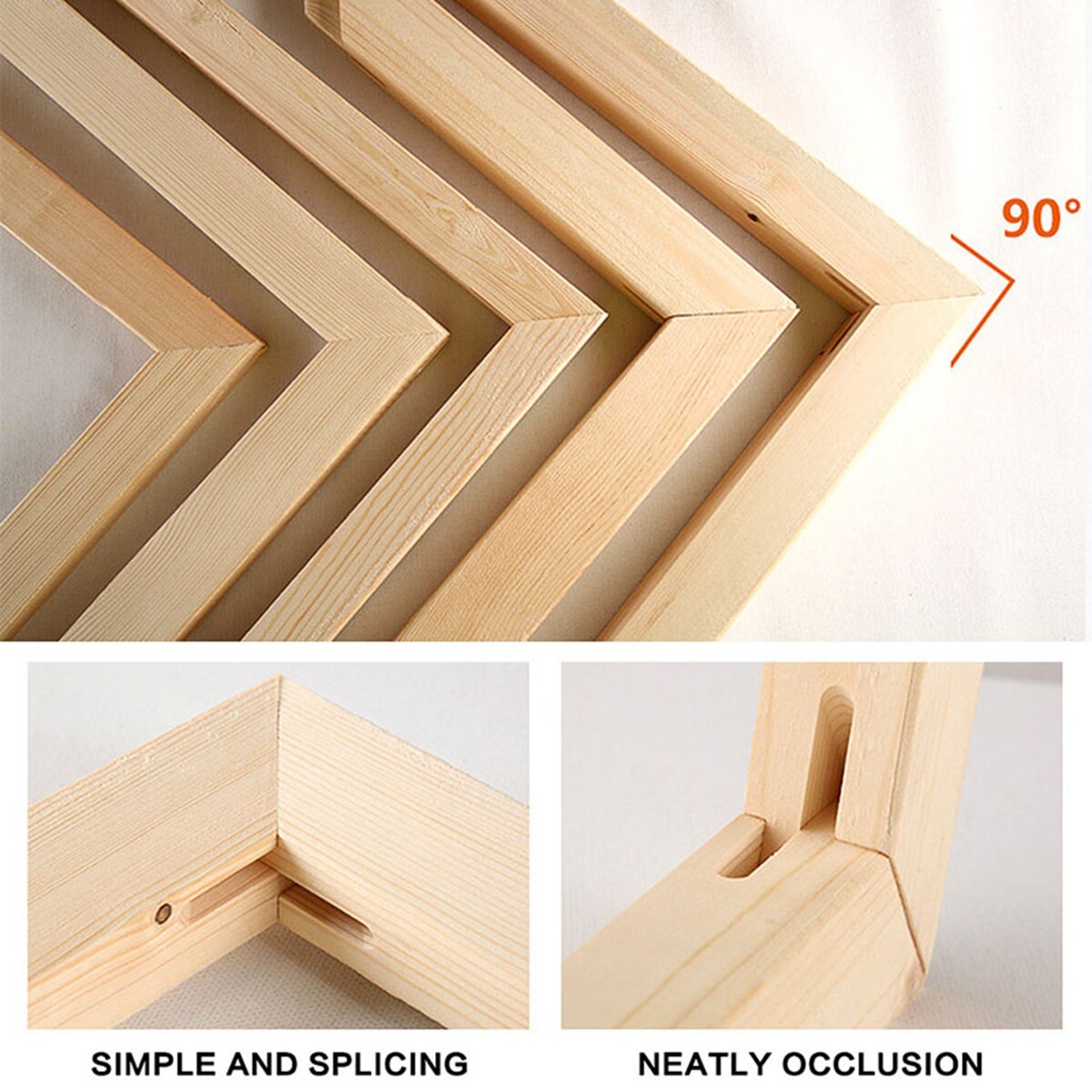 Wood Frame For Canvas Oil Painting Picture Nature DIY Frames For Painting Decor