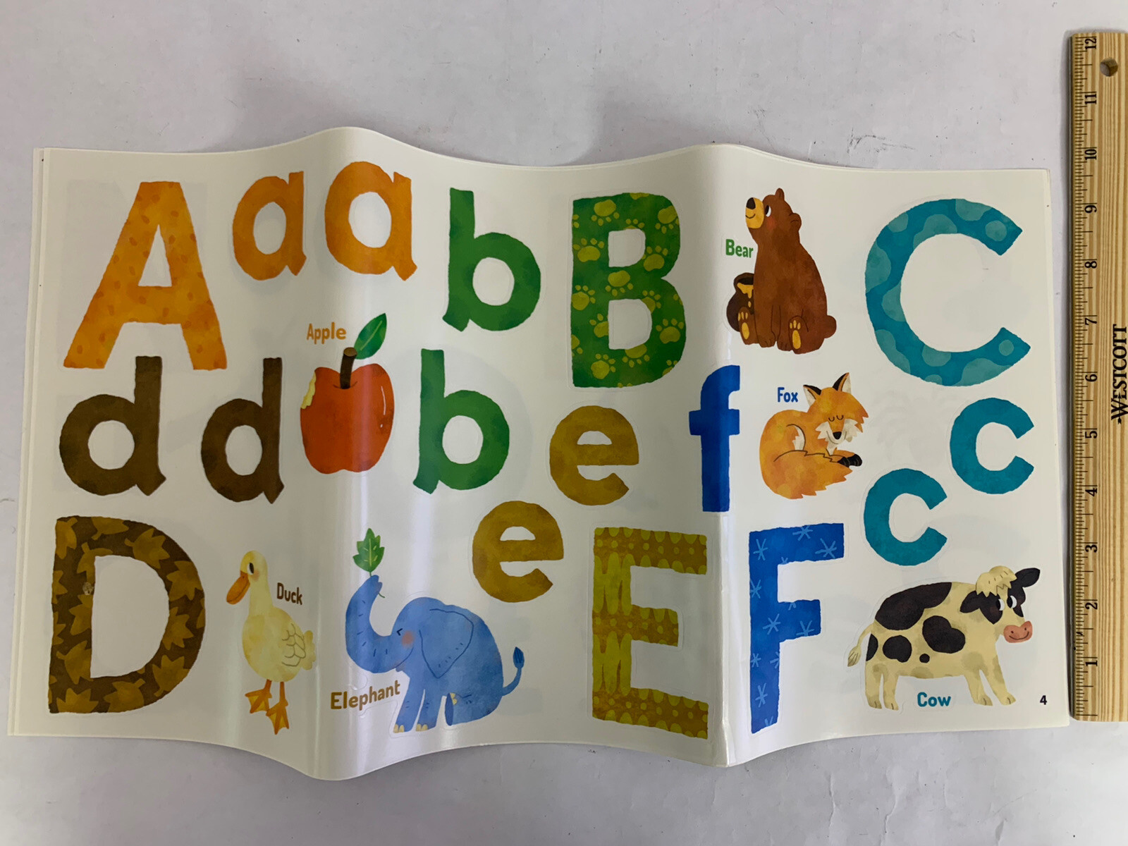 Decowall Alphabet Wall Sticker Kid Toddler Animal ABC Letters Nursery Room Decor