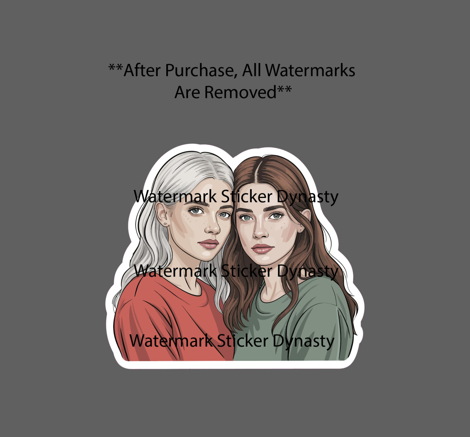 Sisters Sticker Waterproof Decal Sister Friend Family Love Life Gift NEW