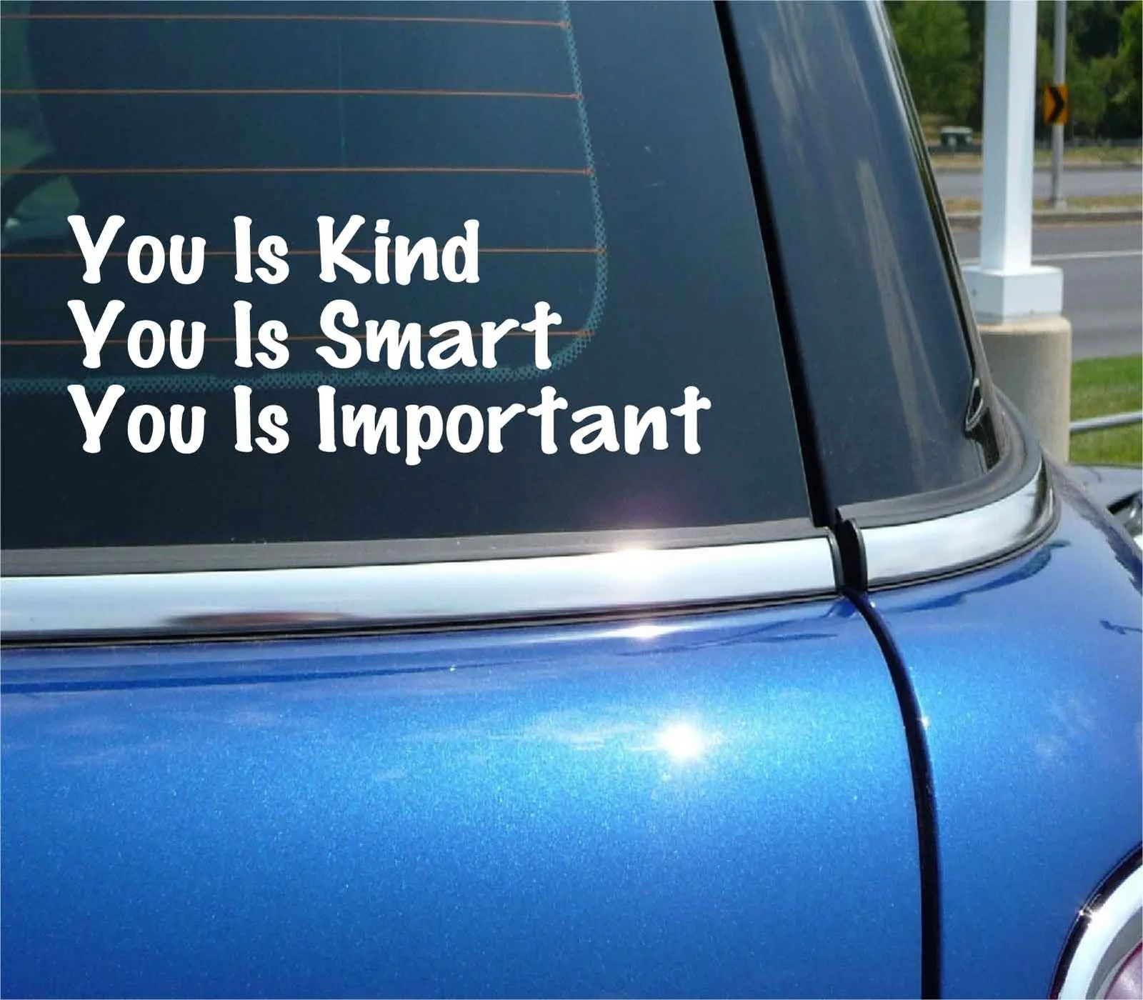 YOU IS KIND YOU IS SMART YOU IS IMPORTANT DECAL STICKER CHILD LOVE CAR TRUCK