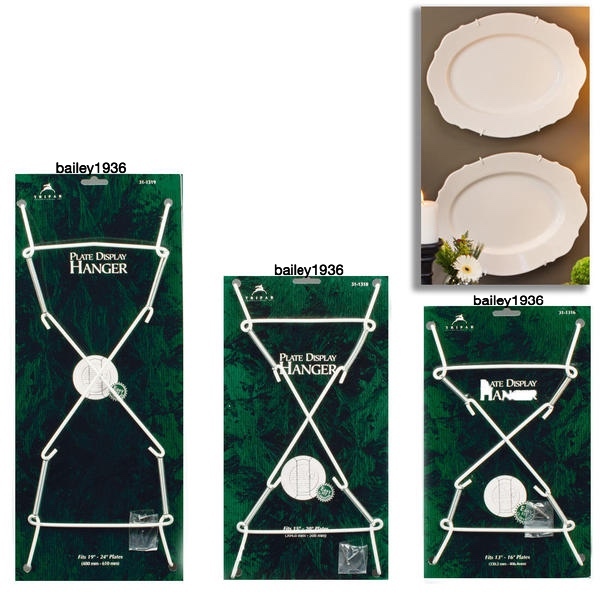 Deluxe Large HEAVY DUTY Brass Hangers Plates Platters Tiles CHOICE OF 3 Sizes