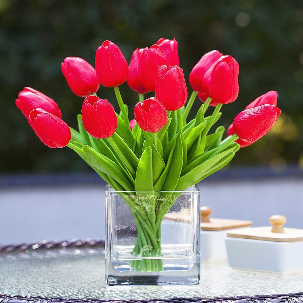 10/20pcs Hawesome Artificial Latex Tulips Flowers Faux Tulip Stems PU Real Touch