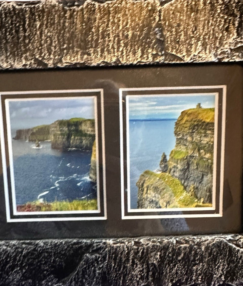 Irish Slate Crafts “Cliffs of Moher” Trio Framed Wall Art Handmade in Ireland