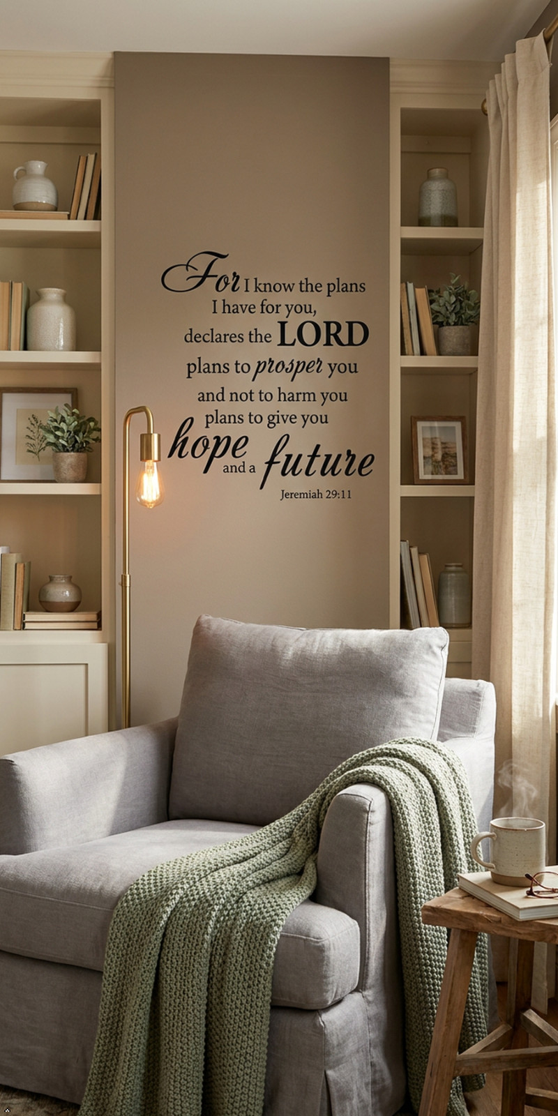 Jeremiah 29:11 Quotes Sayings Words Art Decor Lettering Vinyl Wall Bible Verse
