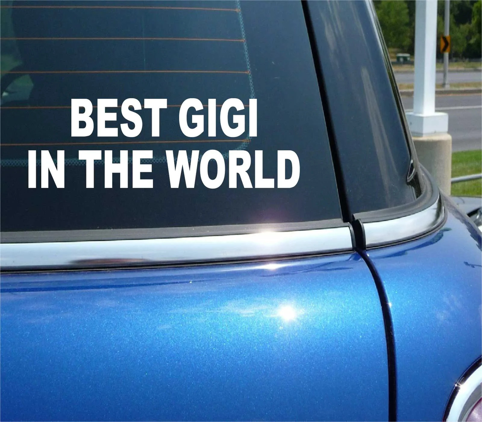 BEST GIGI IN THE WORLD GRANDMA GRAND MA GRANNY FUNNY CAR DECAL BUMPER STICKER
