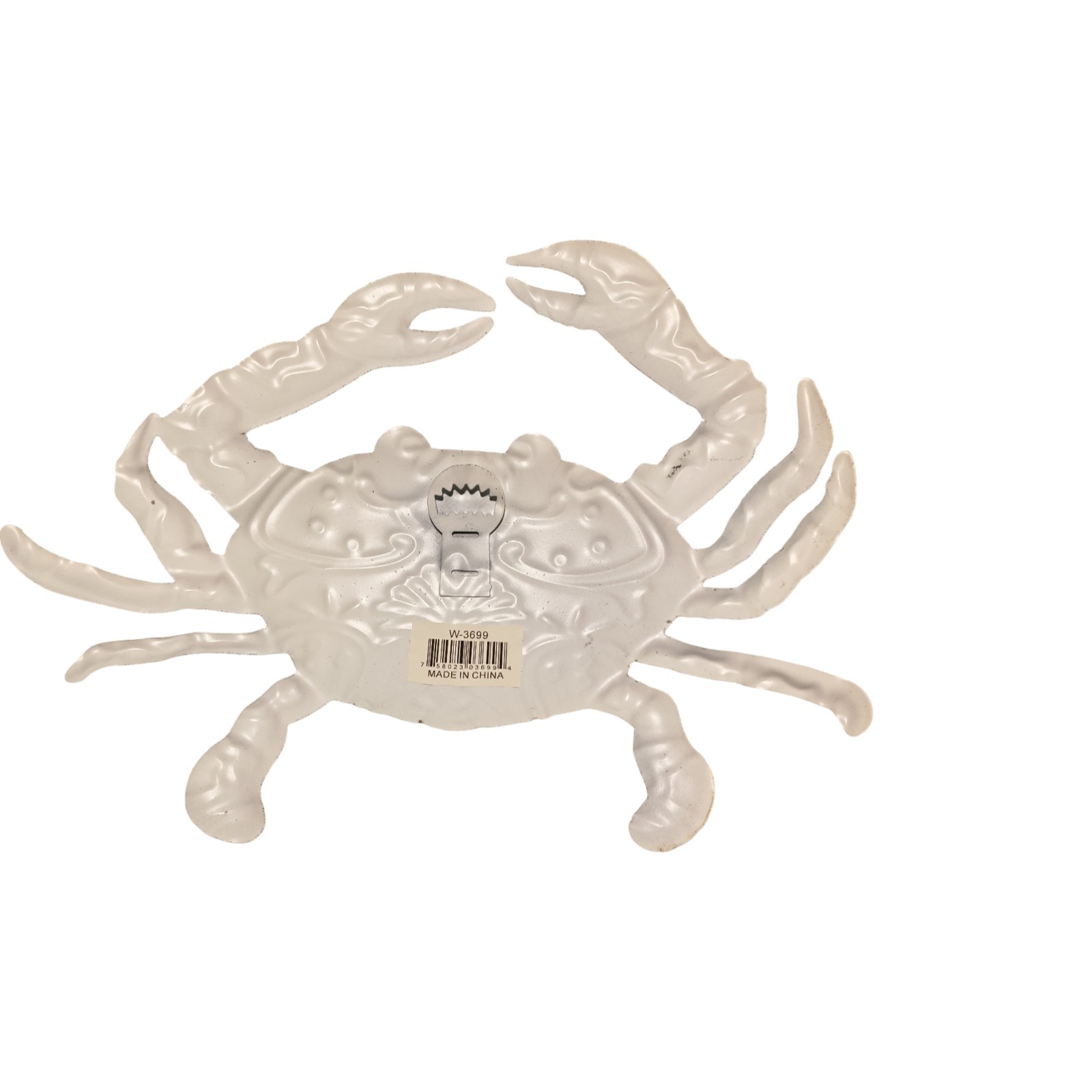 Metal Crab Artwork 12 Inches Wide Metal Cut-Out Design Wall Crab