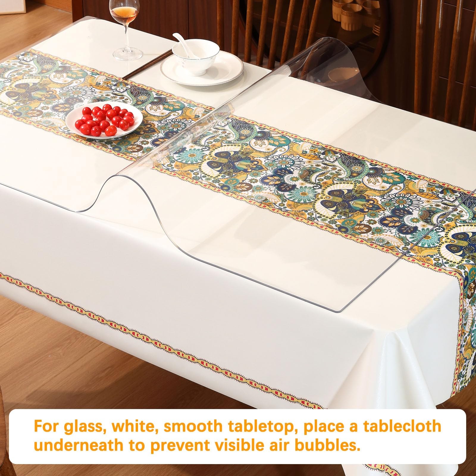 Easy Easy Life Clear Table Protector For Dining Room Table Square Vinyl Pvc