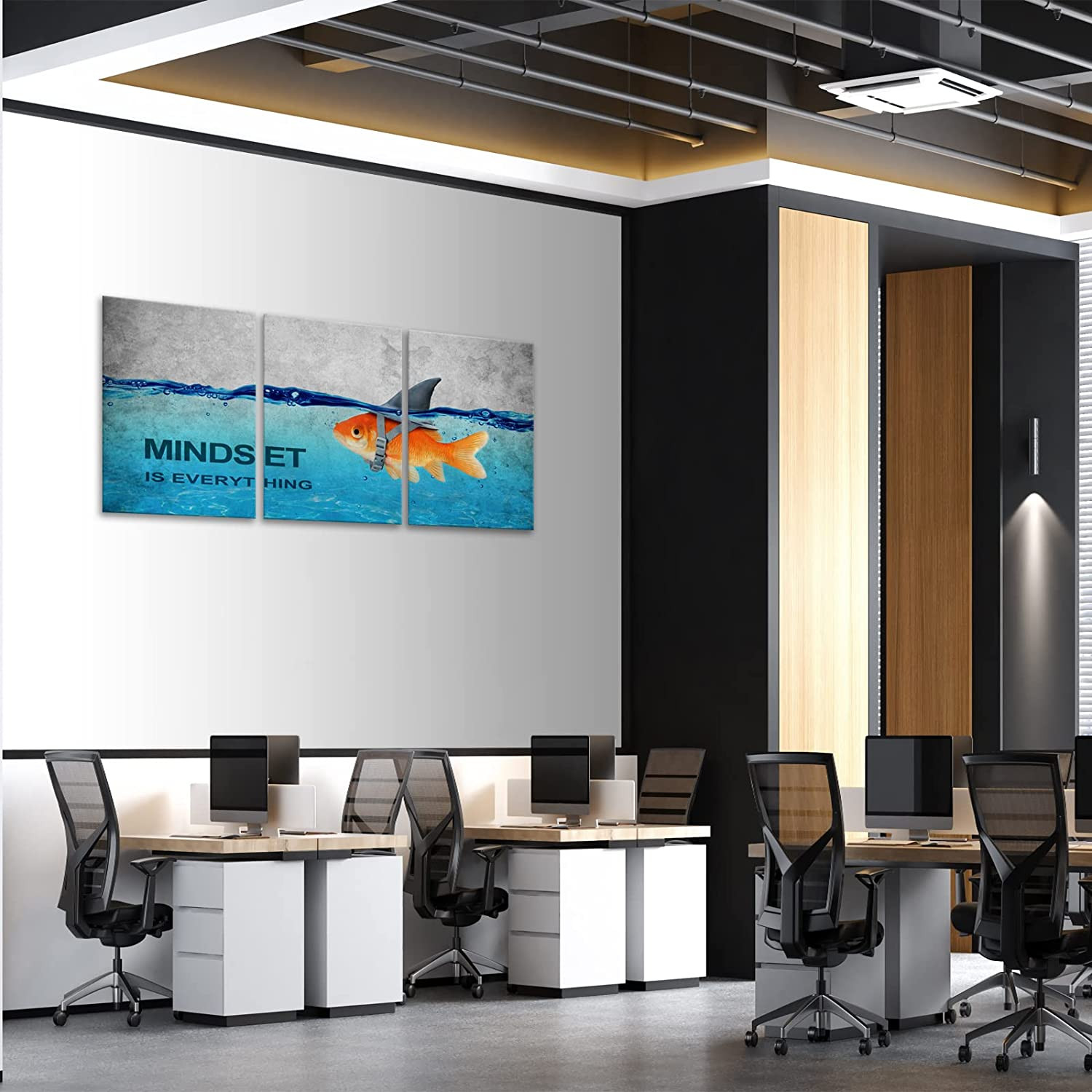 Mindset Is Everything Wall Art Office Decor Motivational Wall Art Canvas Prints