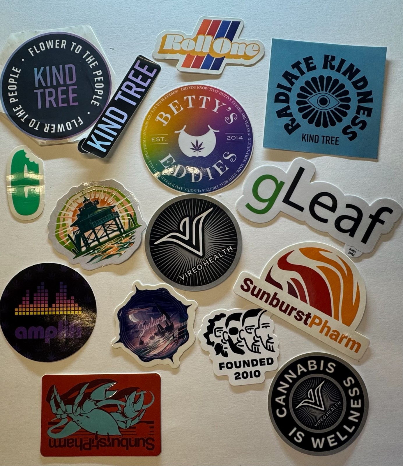 Cannabis Industry Promo Stickers Branded Marijuana Collectible 420
