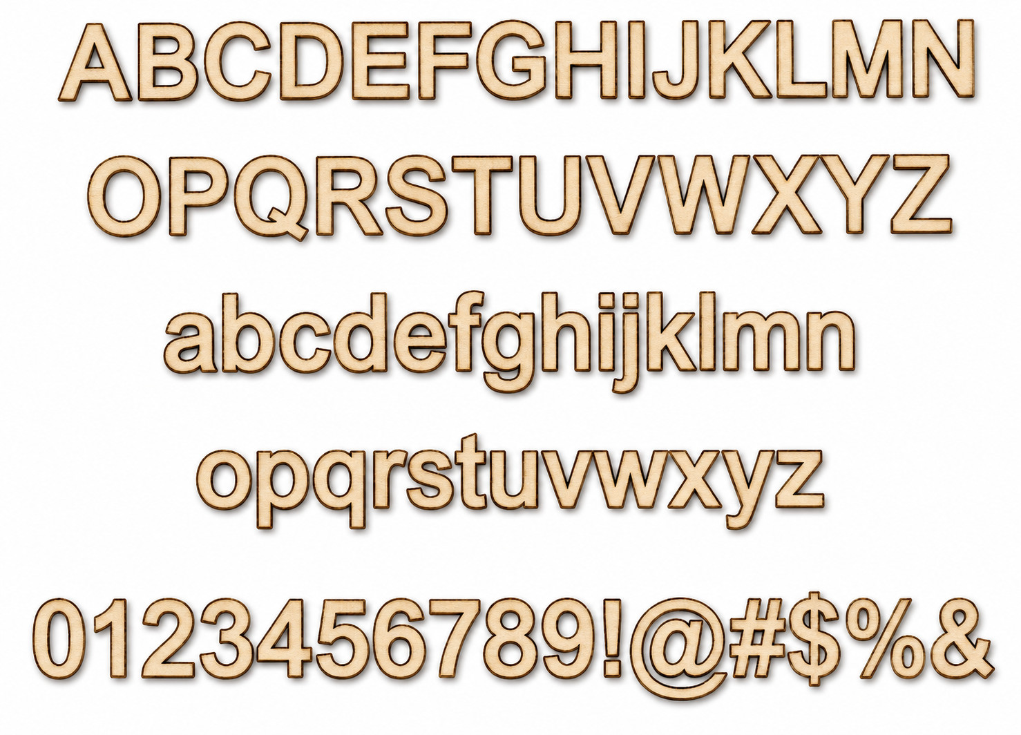Customized Letters and Numbers for Sign