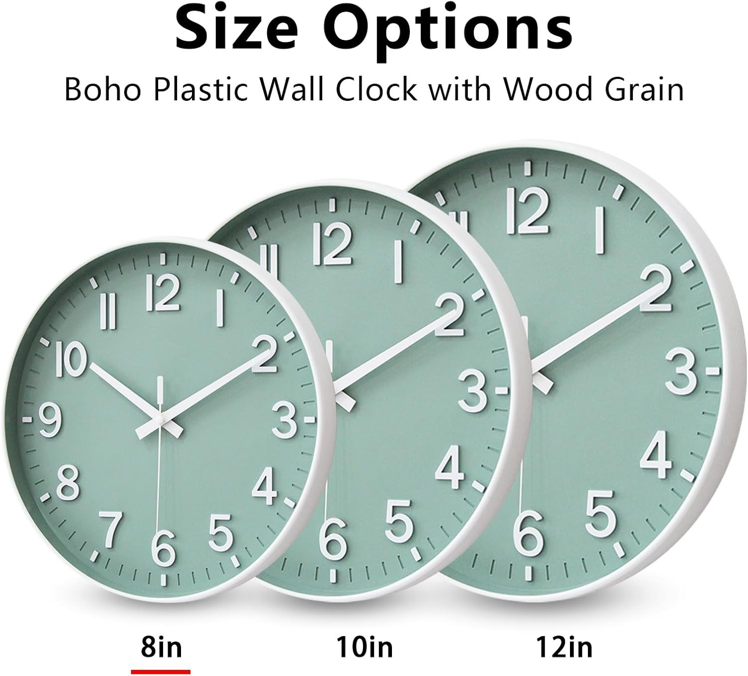 Wall Clocks Battery Operated,Wall Clock,8 inch Wall Clock Silent Non Tick