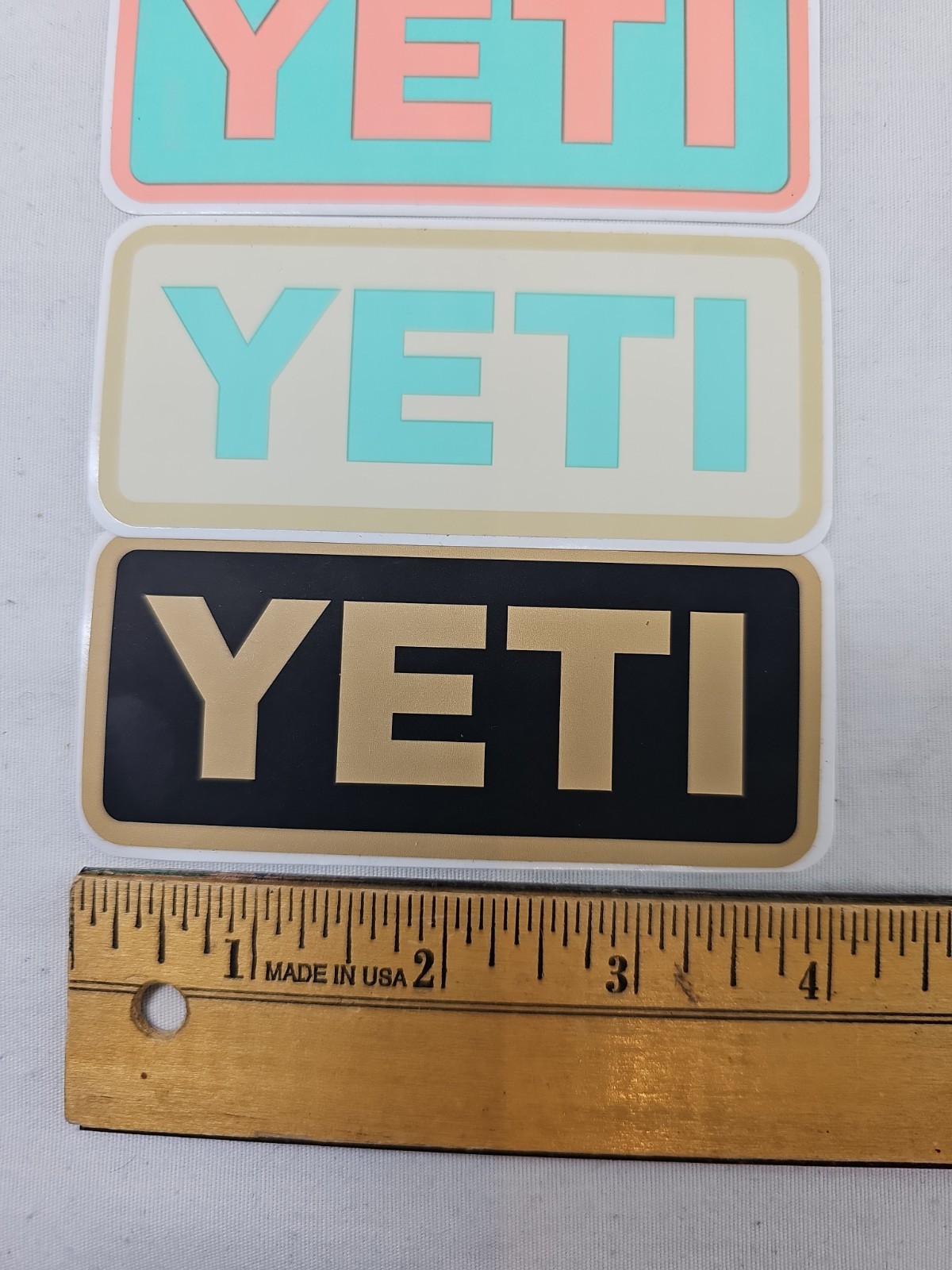 YETI Authentic Stickers Swag New Decals Your choice of colors ~4″ x2 “