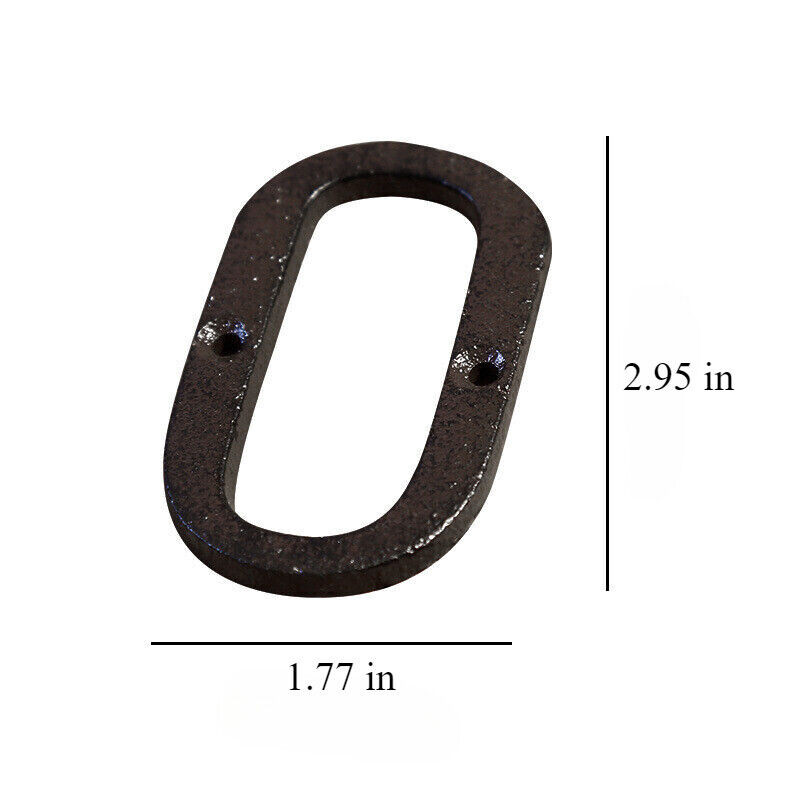 Cast Wrought Iron Black Antique House Door Alphabet Letters and Numbers HOT!