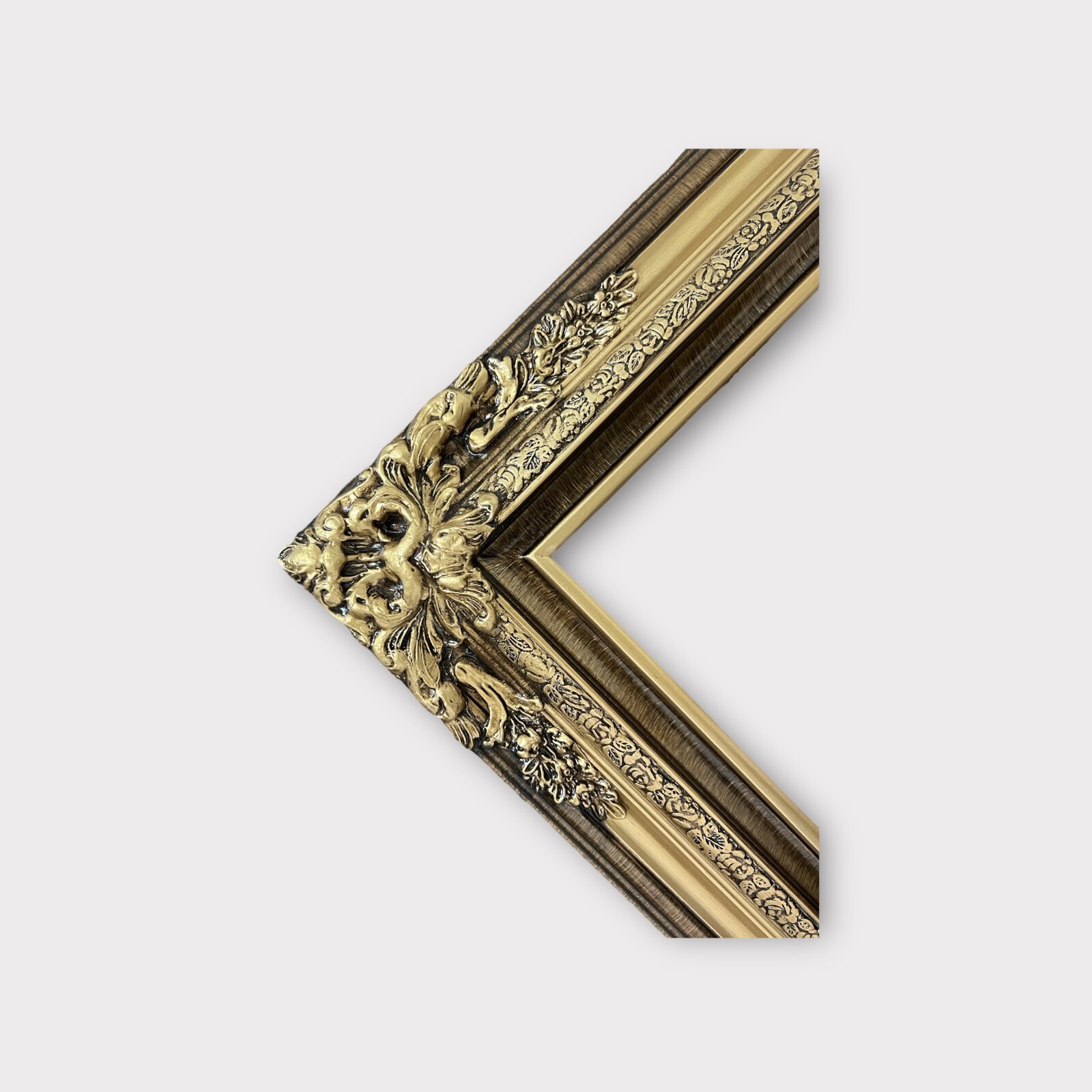 12 x 18 In Stock-Traditional compo XL ornate corners wood frame, Vintage Gold.