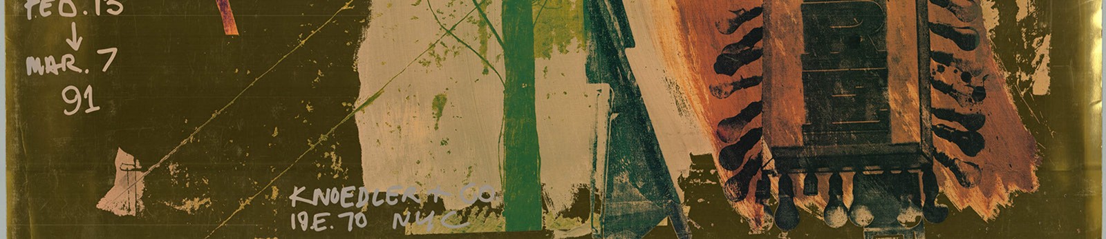 ROBERT RAUSCHENBERG Anny Store 26.5″ x 39″ Offset Lithograph 1991 Pop Art