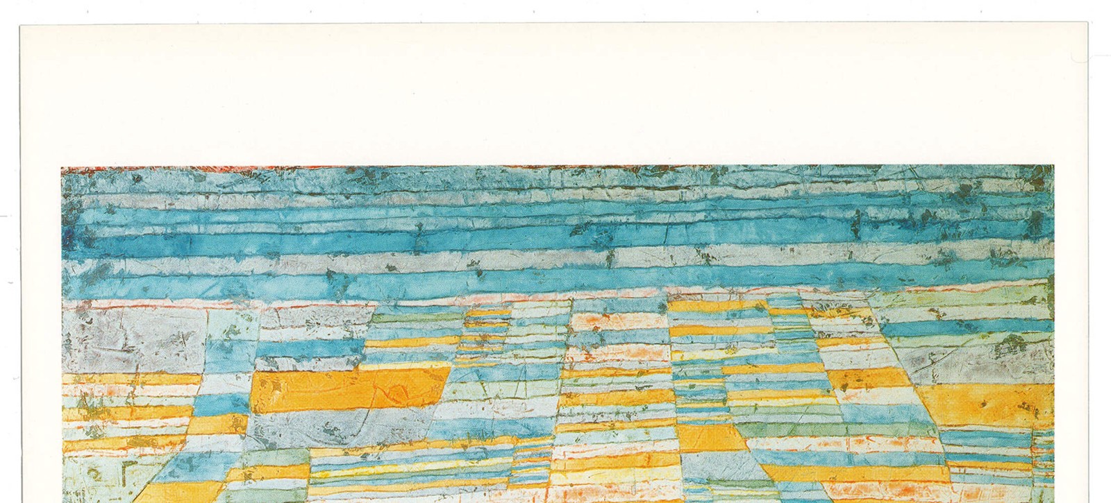 PAUL KLEE Main Path and Byways 17″ x 12″ Offset Lithograph 1990 Modernism