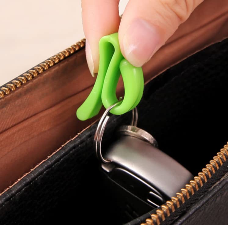 6 PCS Assorted Color Handbag Key Organizer Key Clips Key Hook Hangers for Pur…