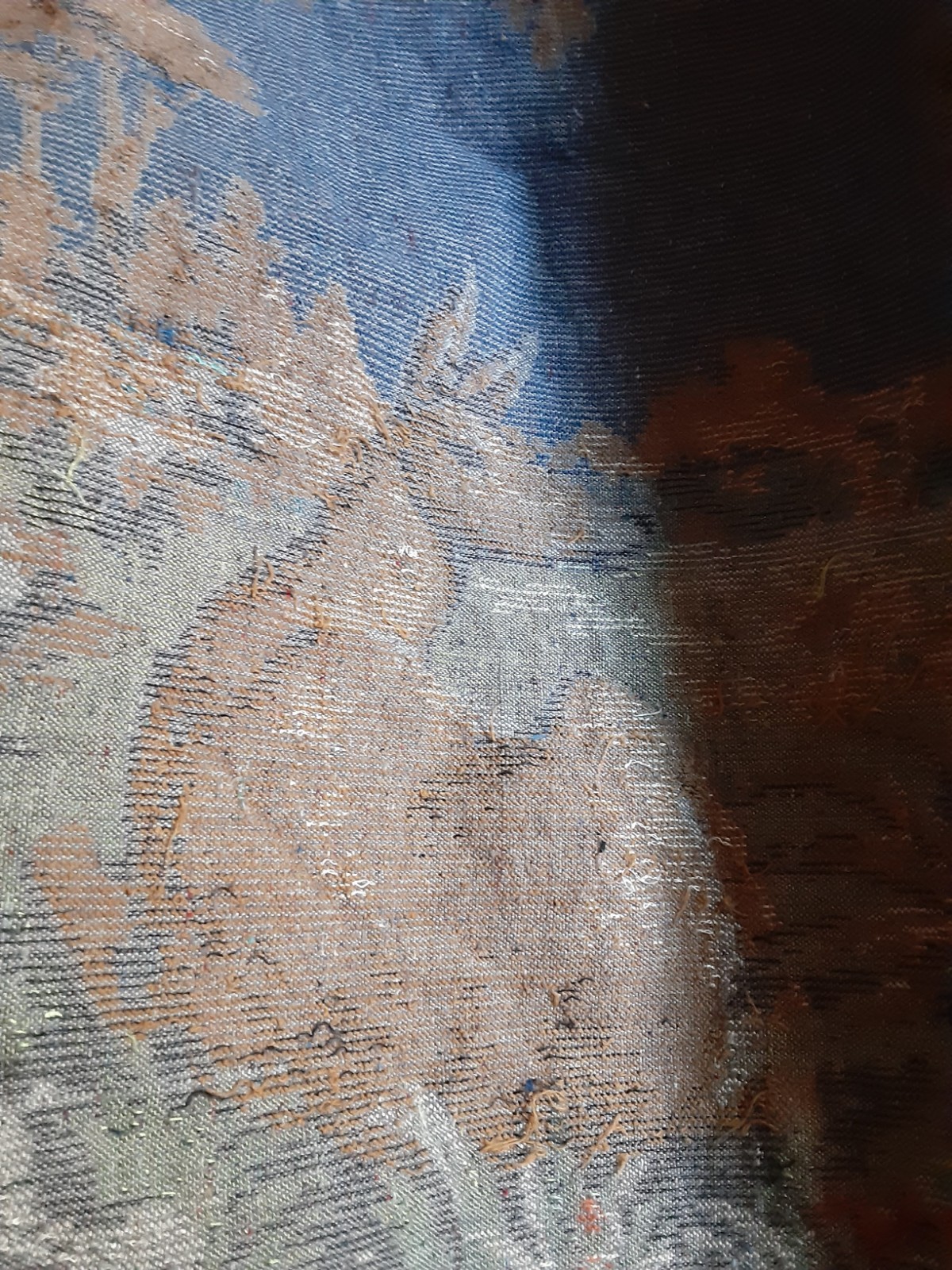 Vintage Velvet Fringed Tapestry *Table Dresser Runner*Rug 42×20 Vivid Colors !