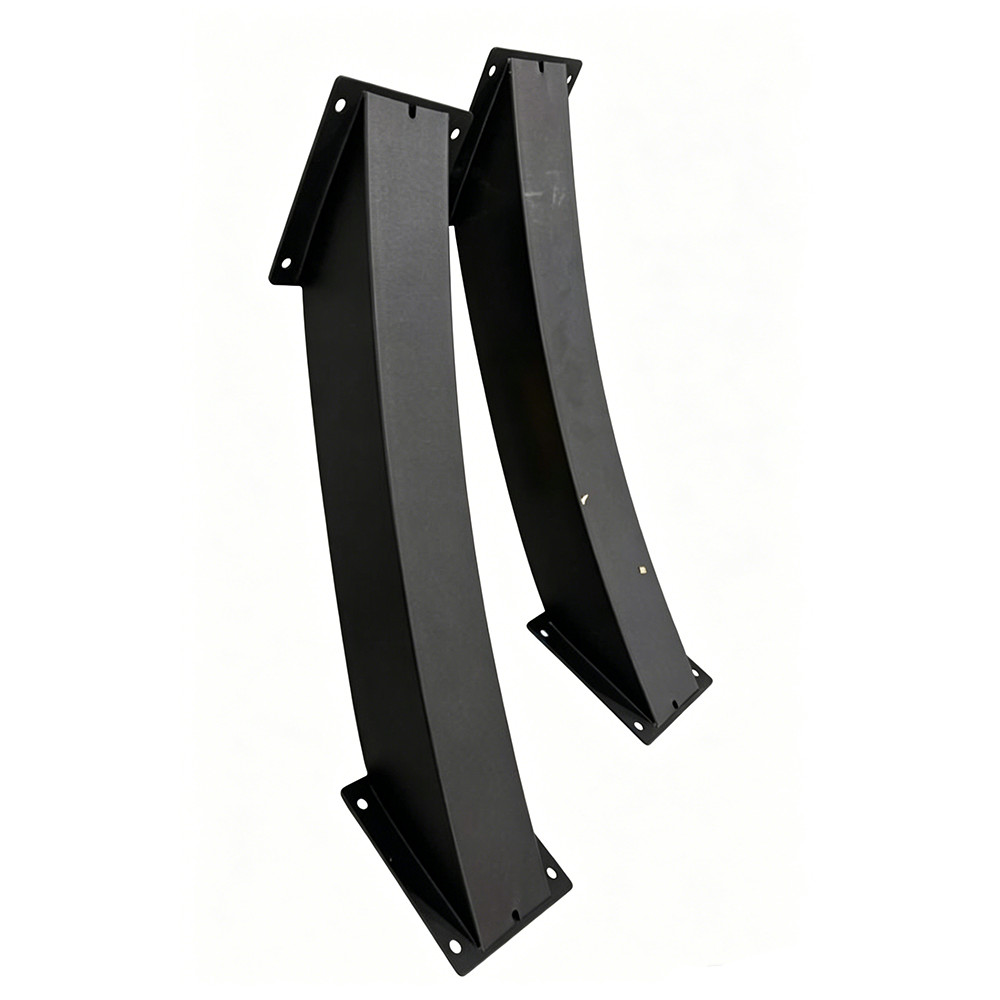 Arc 45° Angle Support Brackets 2″x4″(Actual:1.5”x3.5”) Heavy Duty Steel 2 Pack