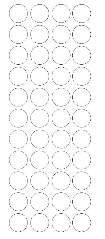 3/4″ White Round Label Dots Stickers Color Coding Inventory 3/4 Inch Dot