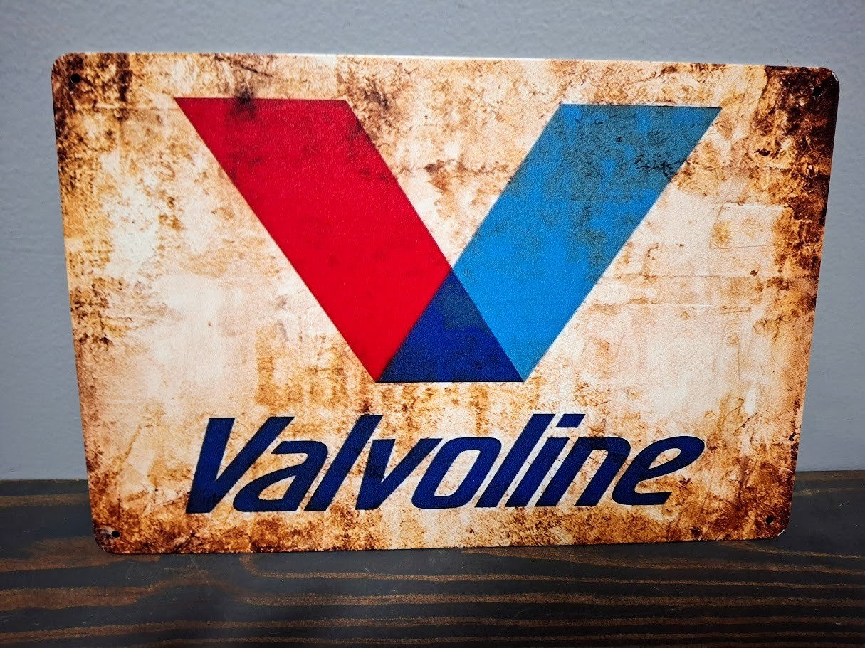 Valvoline 12 x 8 inch Metal Sign