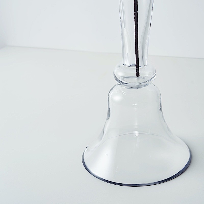 CLEAR 40″ Reversible Trumpet GLASS VASES Wedding Party Events Home Centerpieces