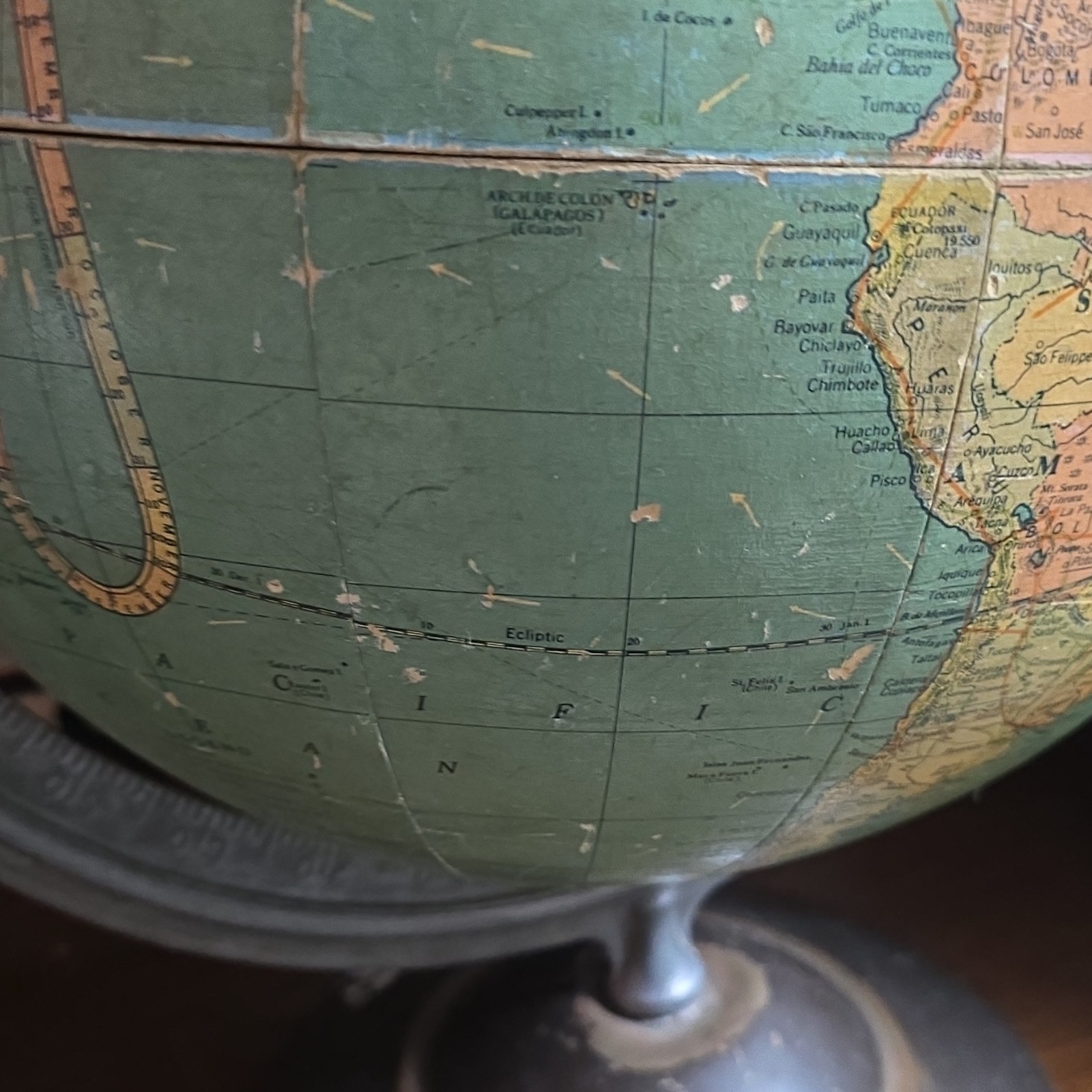 Replogle Globes 12 in Standard Tabletop World Globe Rotating Semi-Meridian