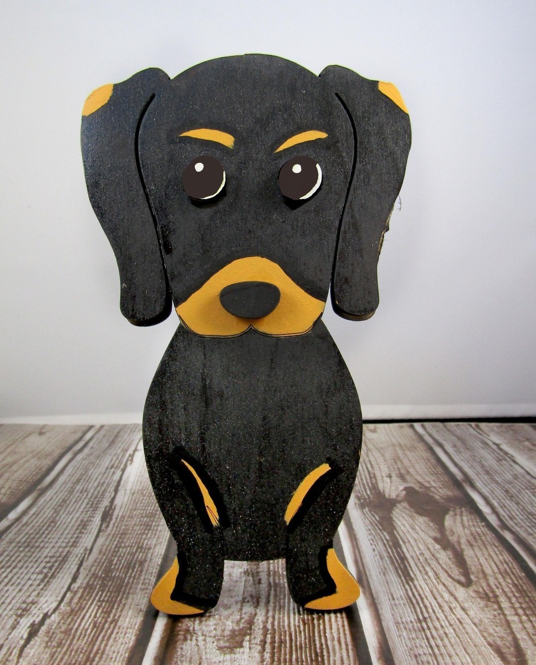 Custom Dachshund Glasses Holder Hand Painted Wooden Dog Eyeglass Stand Gift