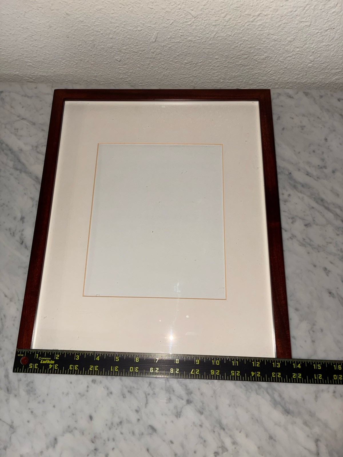Pottery Barn Wood Gallery Picture Frame Photo 8 X 10 Glass & Mat