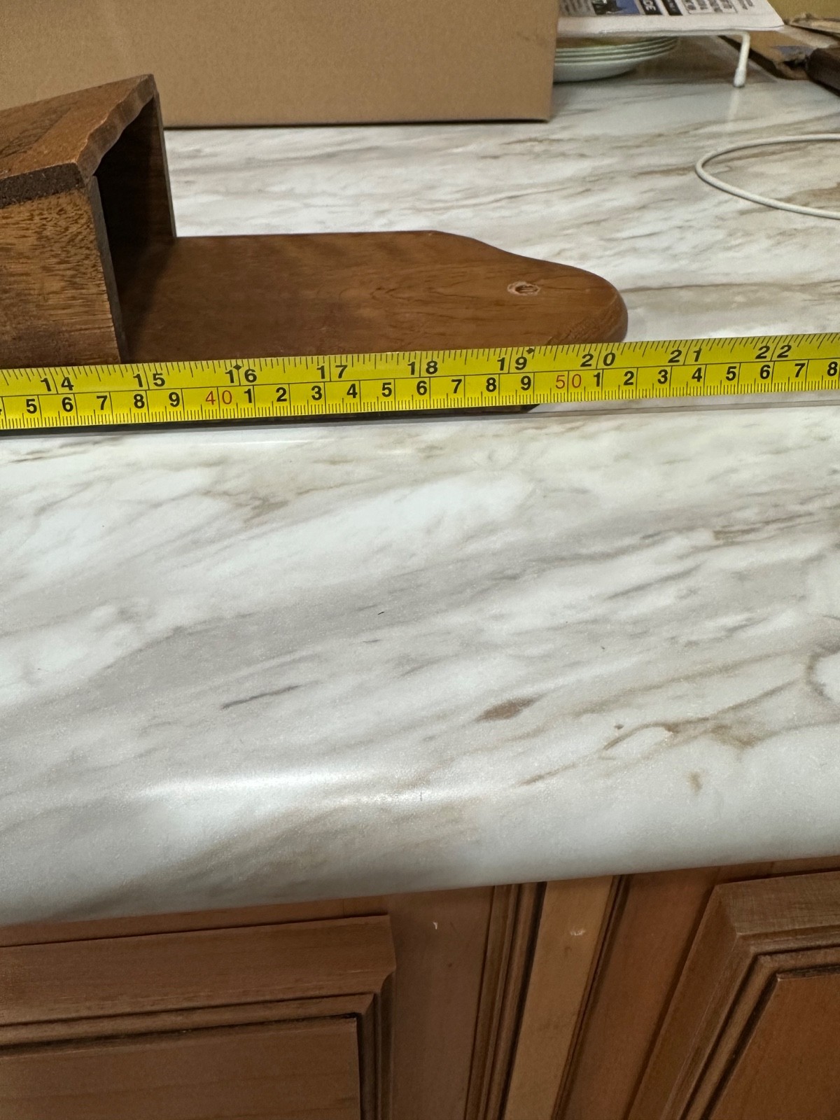Mail Organizer with 3 Pocket Slots, Vintage Solid Wood from Dad’s Estate