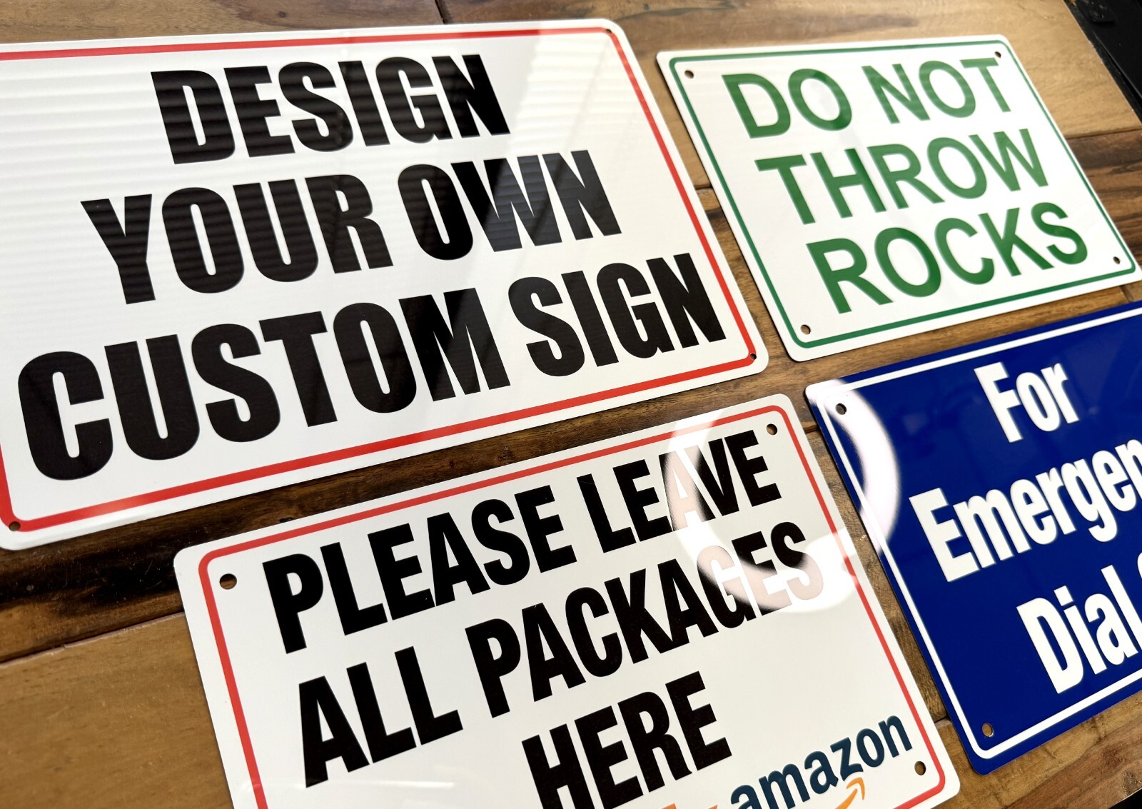 Personalized Custom Aluminum Signs, 12×8″, for Outdoor, Indoor, Office, Airbnb