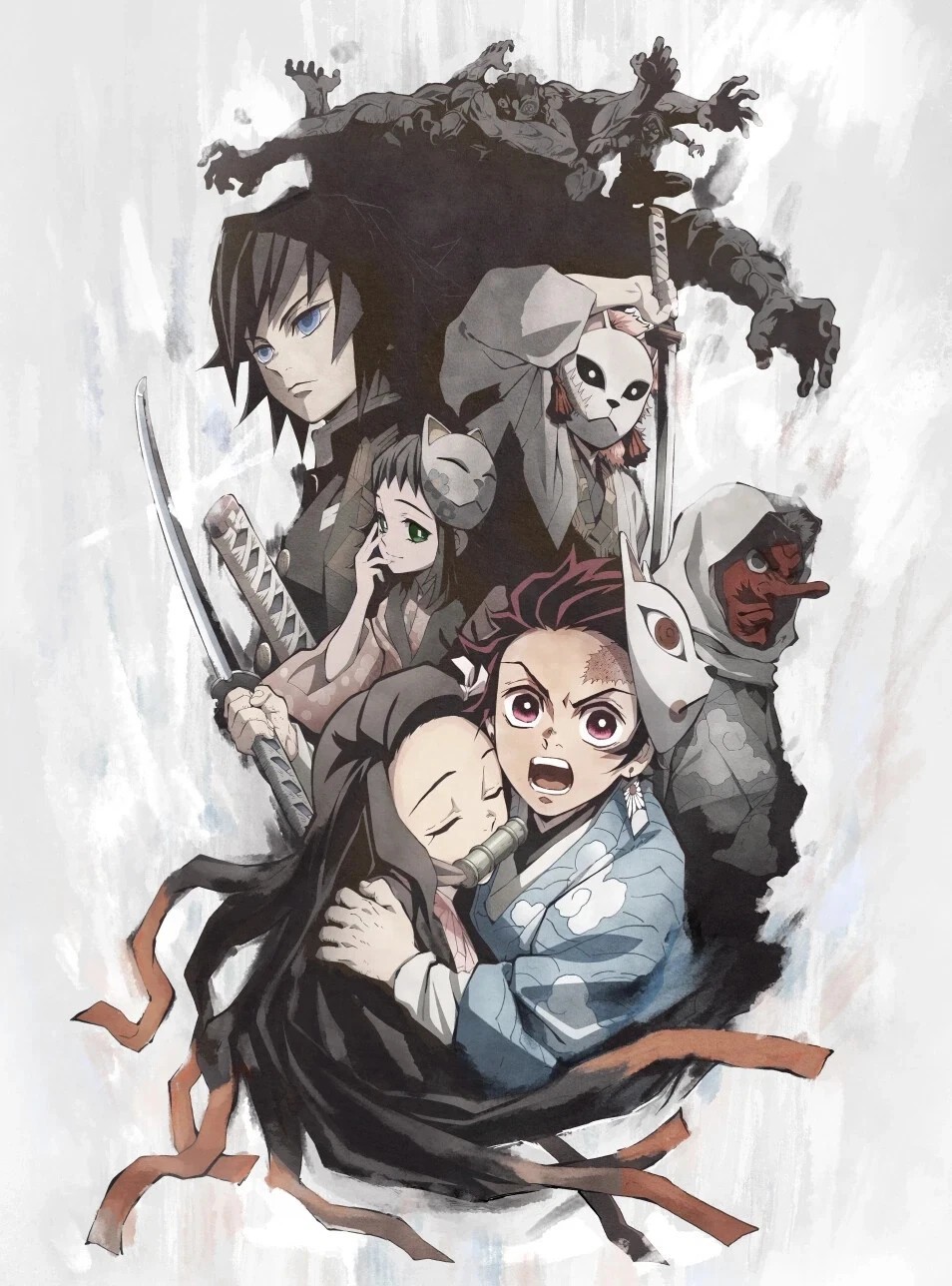 DEMON SLAYER KIMETSU NO YAIBA BROTHER AND SISTER Poster print 11″x17″ home decor