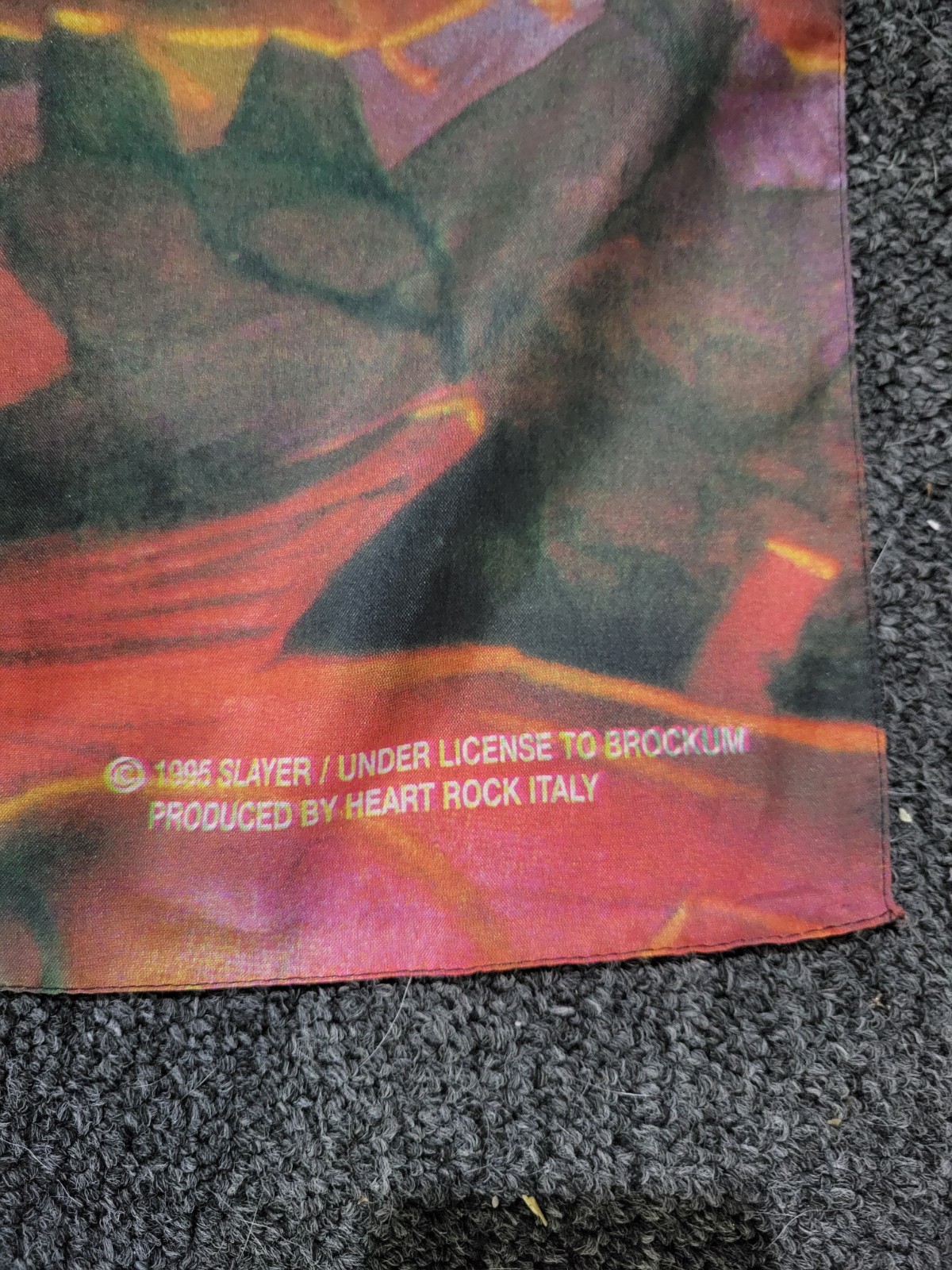 1995 Slayer Skull Flag Rare Vtg Tapestry Poster Banner thrash metal
