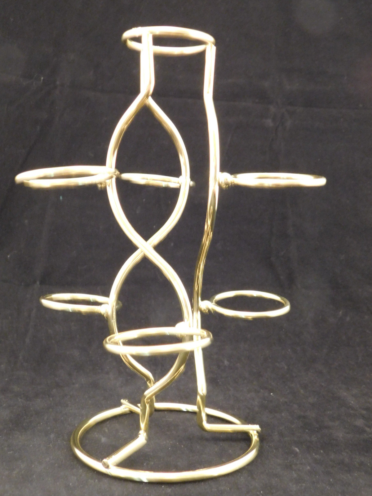 SEVEN! Sphere Display Stand Metal Medium Size Gold Color