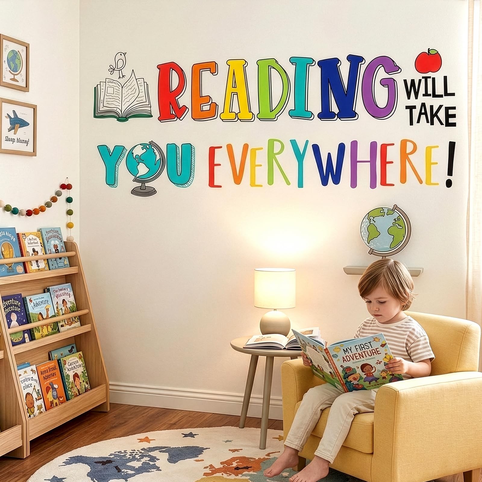 Reading Corner Wall Decals – Inspirational Peel and Stick Removable Stickers …