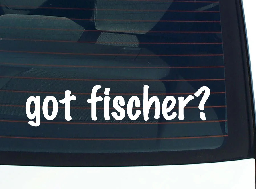 got fischer? FUNNY VINYL CAR DECAL STICKER FAMILY LAST NAME