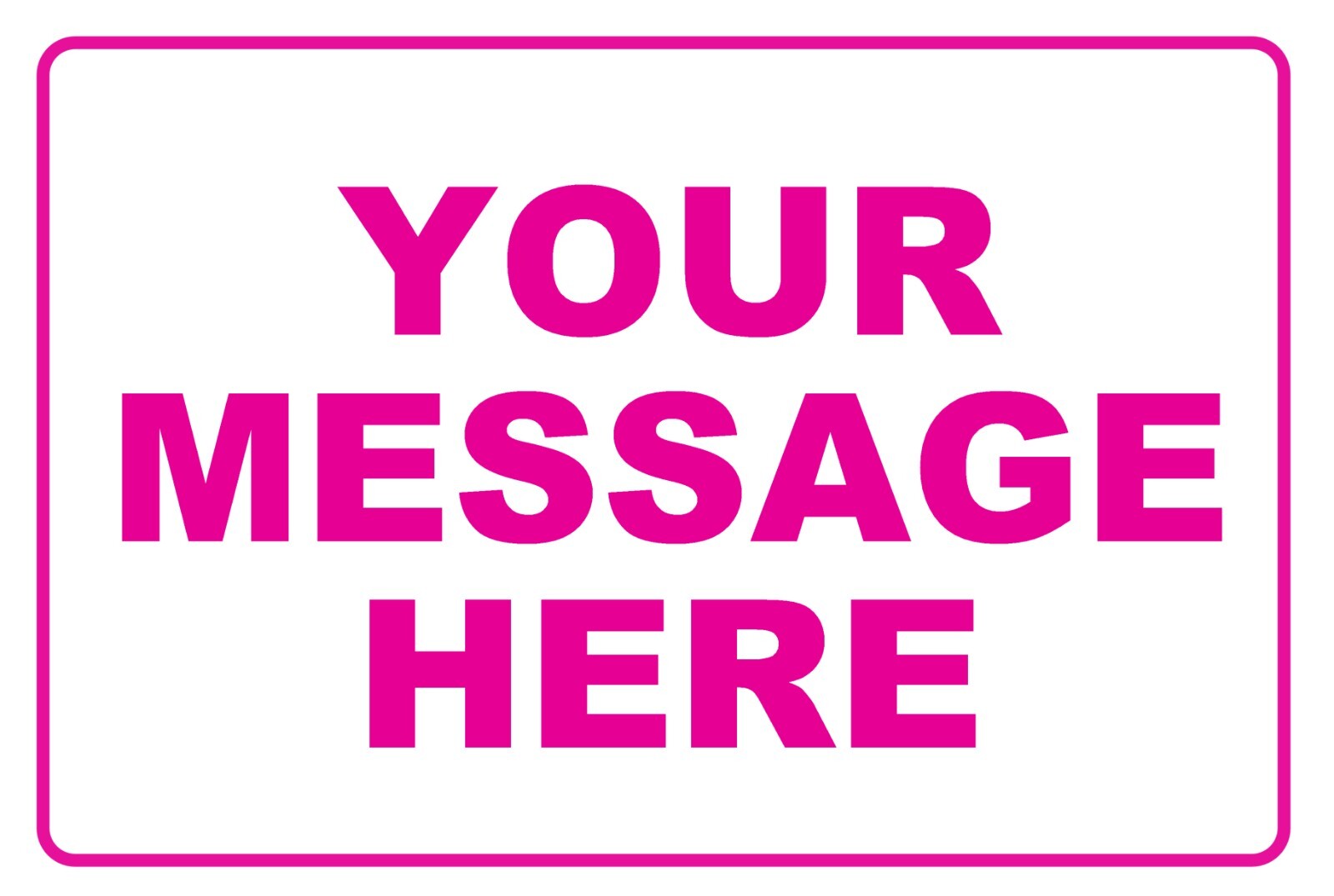 12×8 Custom Personalized Message Metal Sign Create Your Text Home Business Decor