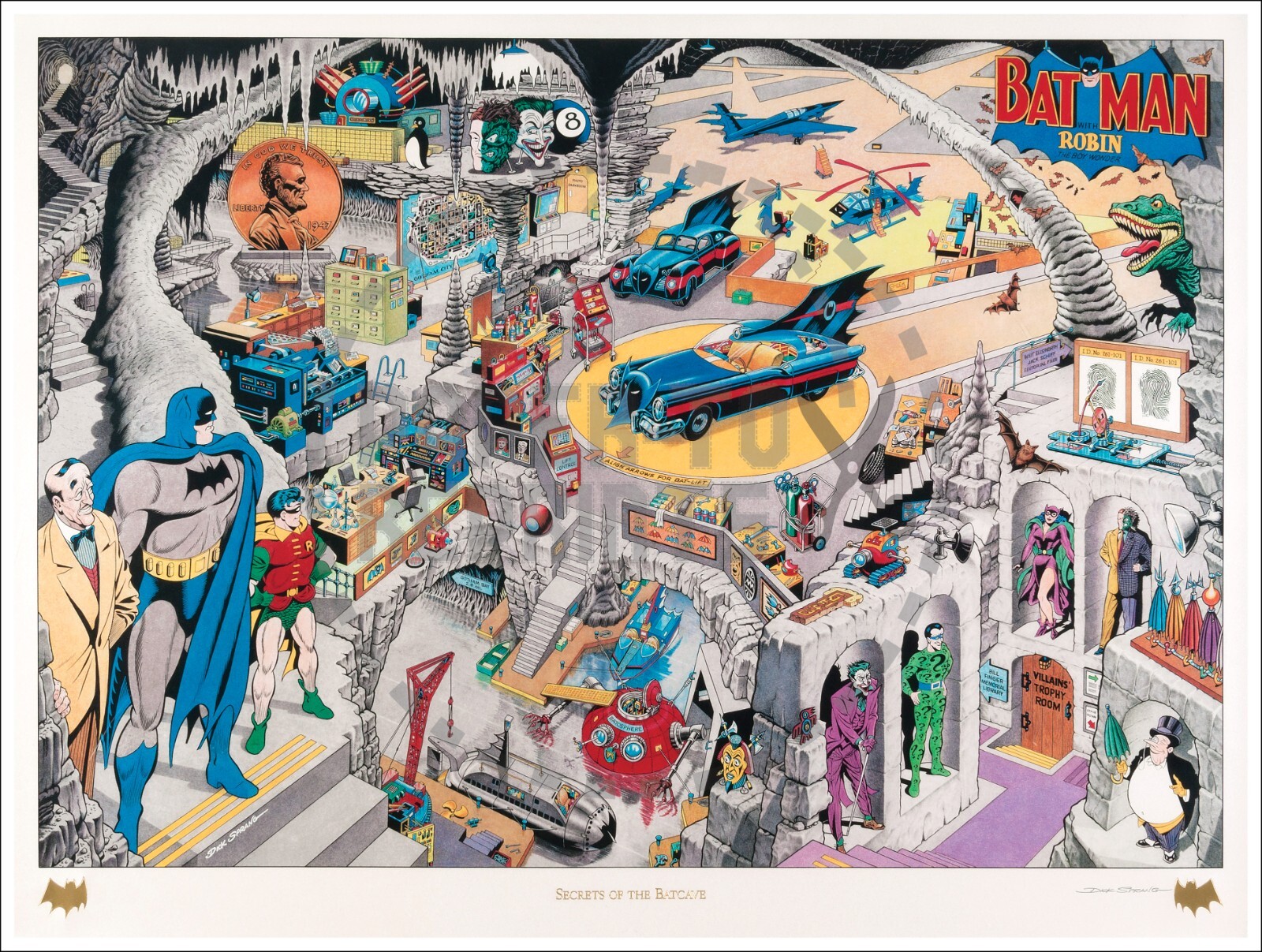 BATMAN – SECRETS OF THE BATCAVE POSTER – VINTAGE REPRINT