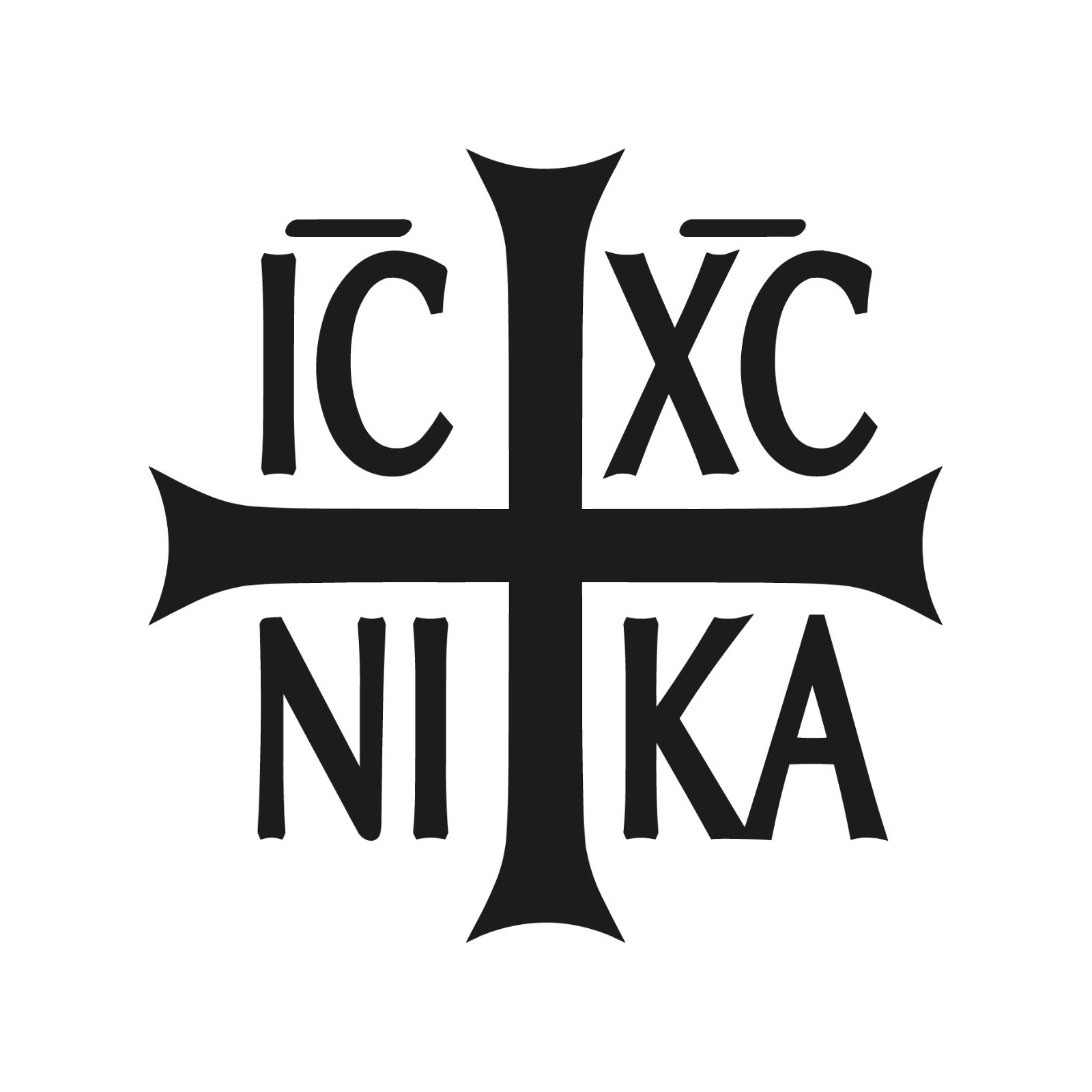 ICXC NIKA Jesus Christ the Conqueror Decal Window Holy Cross Sticker