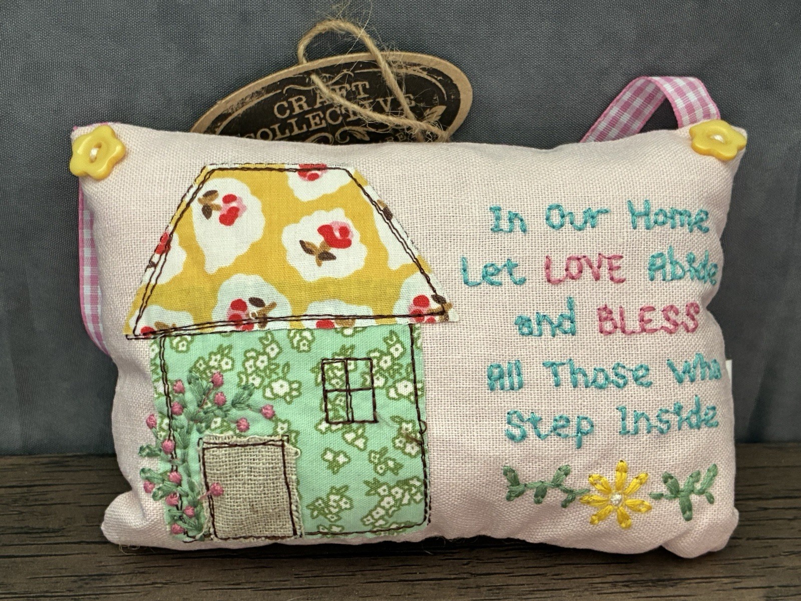 Craft Collective Hanging Room Decor House Decor Pillow 3.5×5.5” Cottagecore