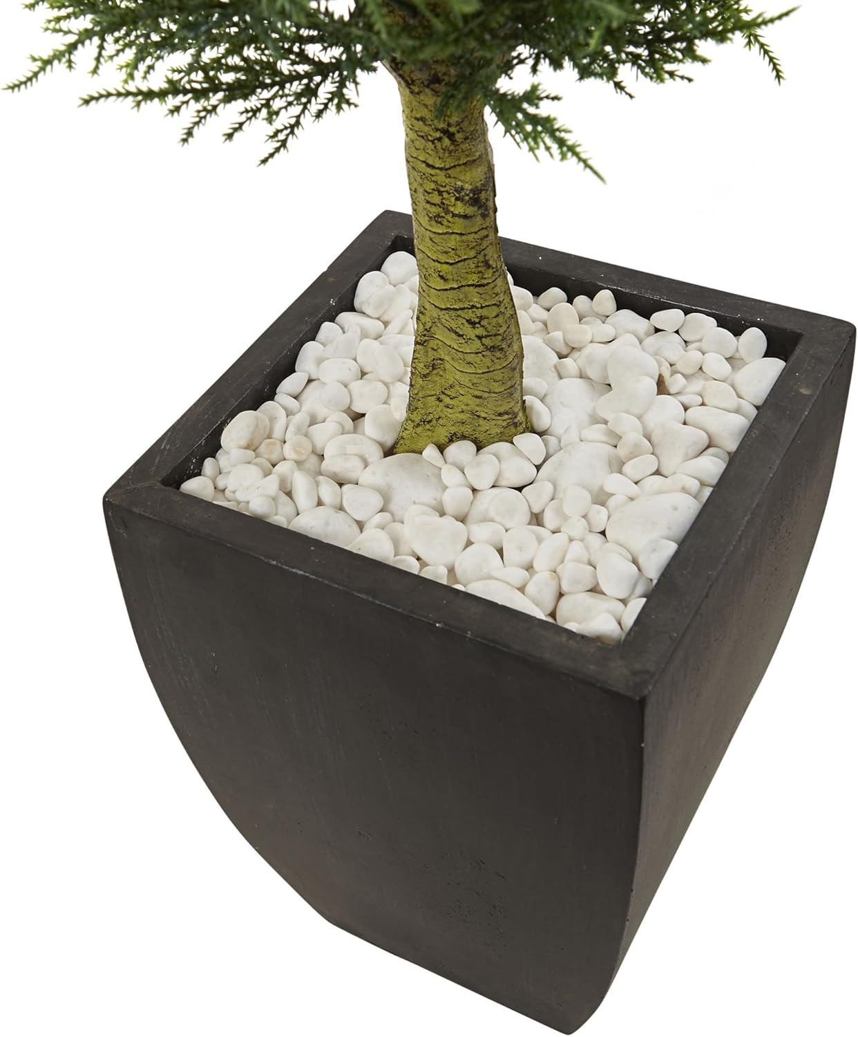 4.5Ft UV Resistant Cypress Topiary in Elegant Black Planter for Indoor/Outdoor U