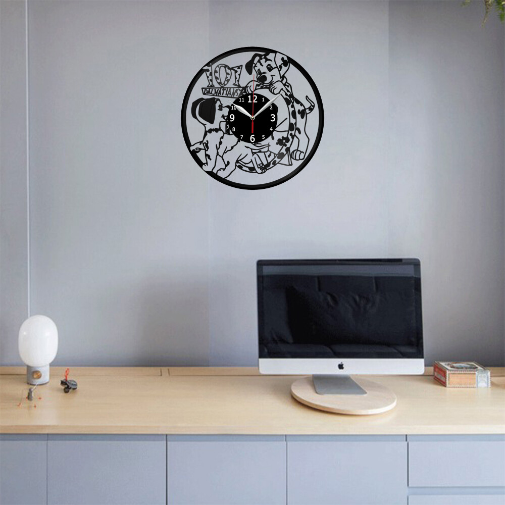 101 dalmatians Vinyl Record Wall Clock Decor Handmade 5062