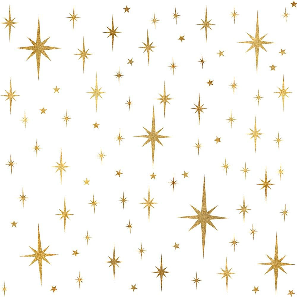 Star Wall Stickers Girls Room Wall Decals (116Pcs) Sparkle Wall Sticker Stick an