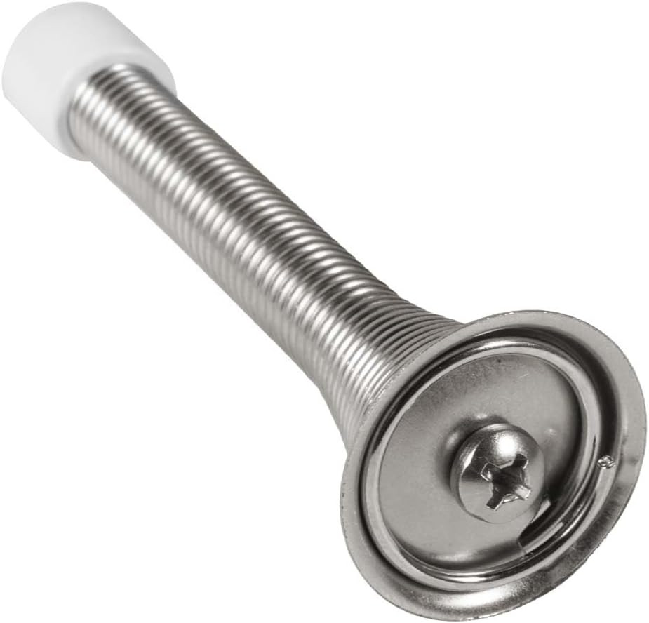 12 Pack Spring Door Stops 3 1/4 Inch Flexible Heavy Duty Spring Door Stopper wit