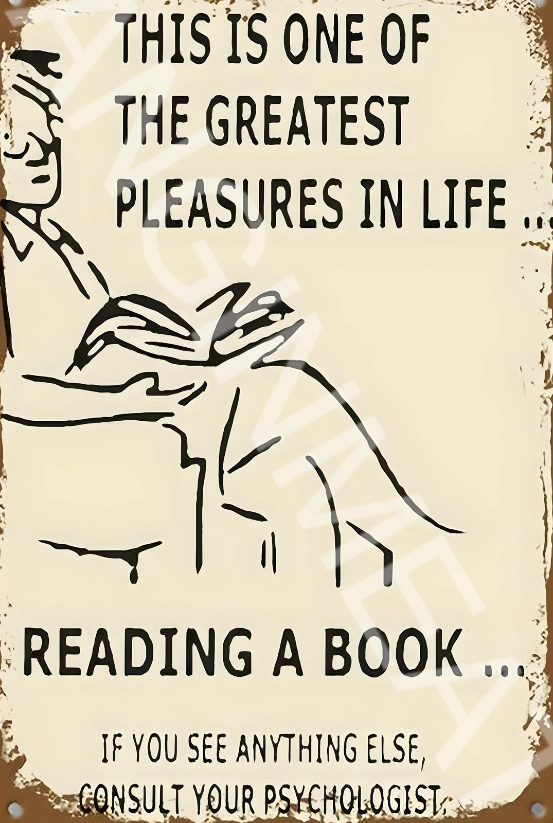 One Of The Greatest Pleasures Funny 8″ x 12″ Aluminum Metal Sign