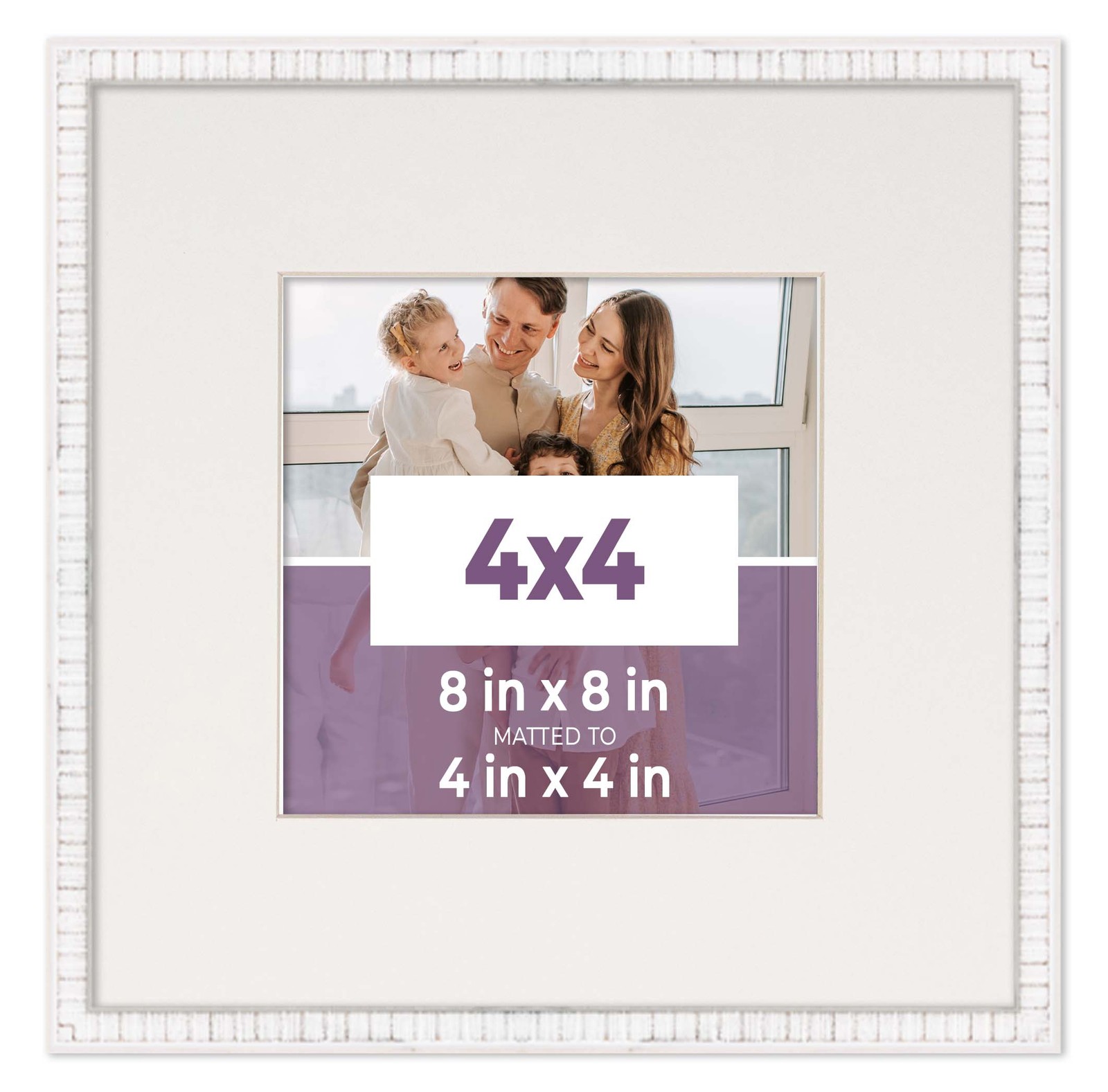 4×4 In Frame White With Black Picture Mat For 4×4 In Photo – White 8×8 Frame To