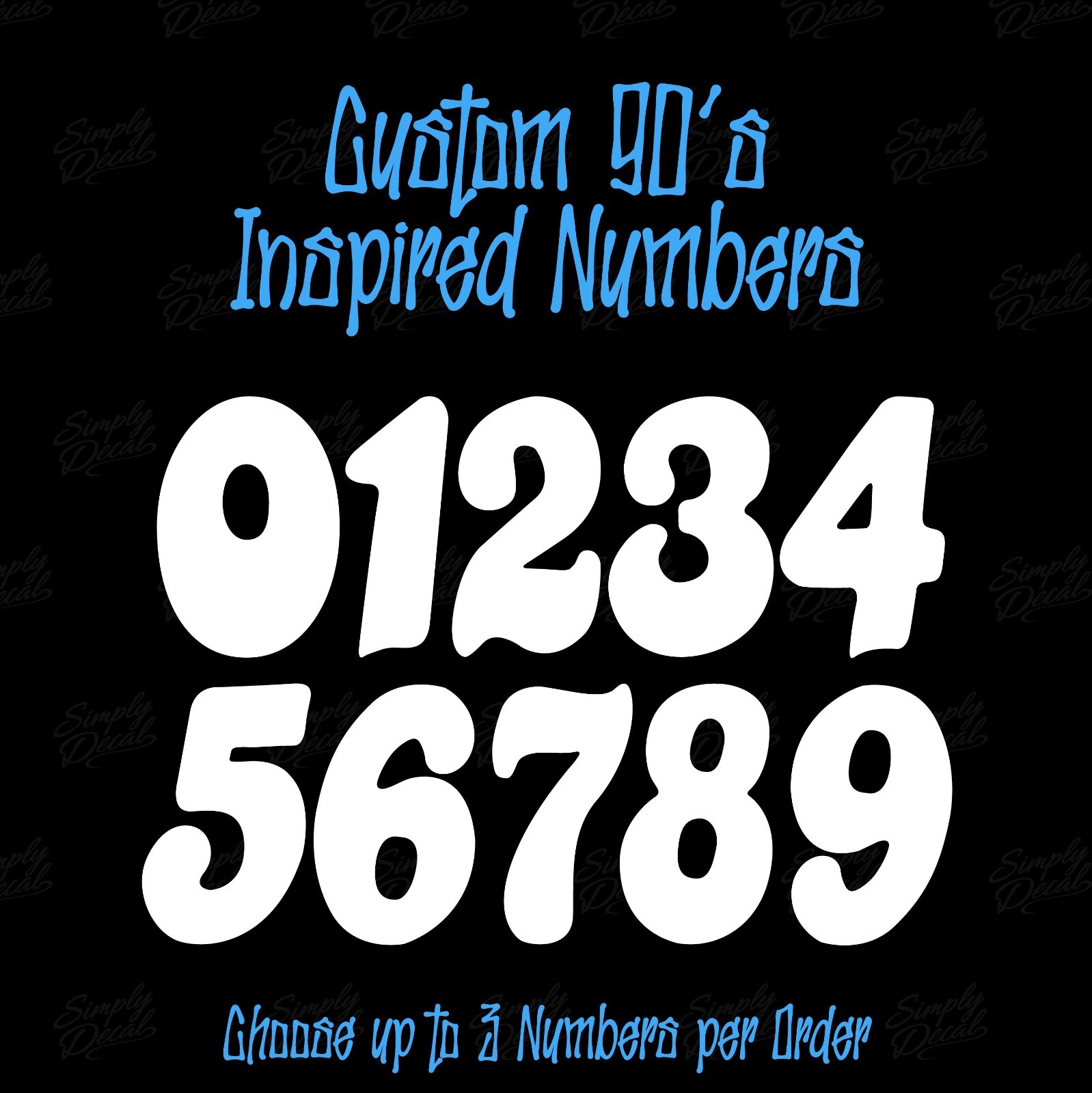 Personalized Motocross Decals – Underground Products – UGP ⚡ Custom BMX Numbers⚡