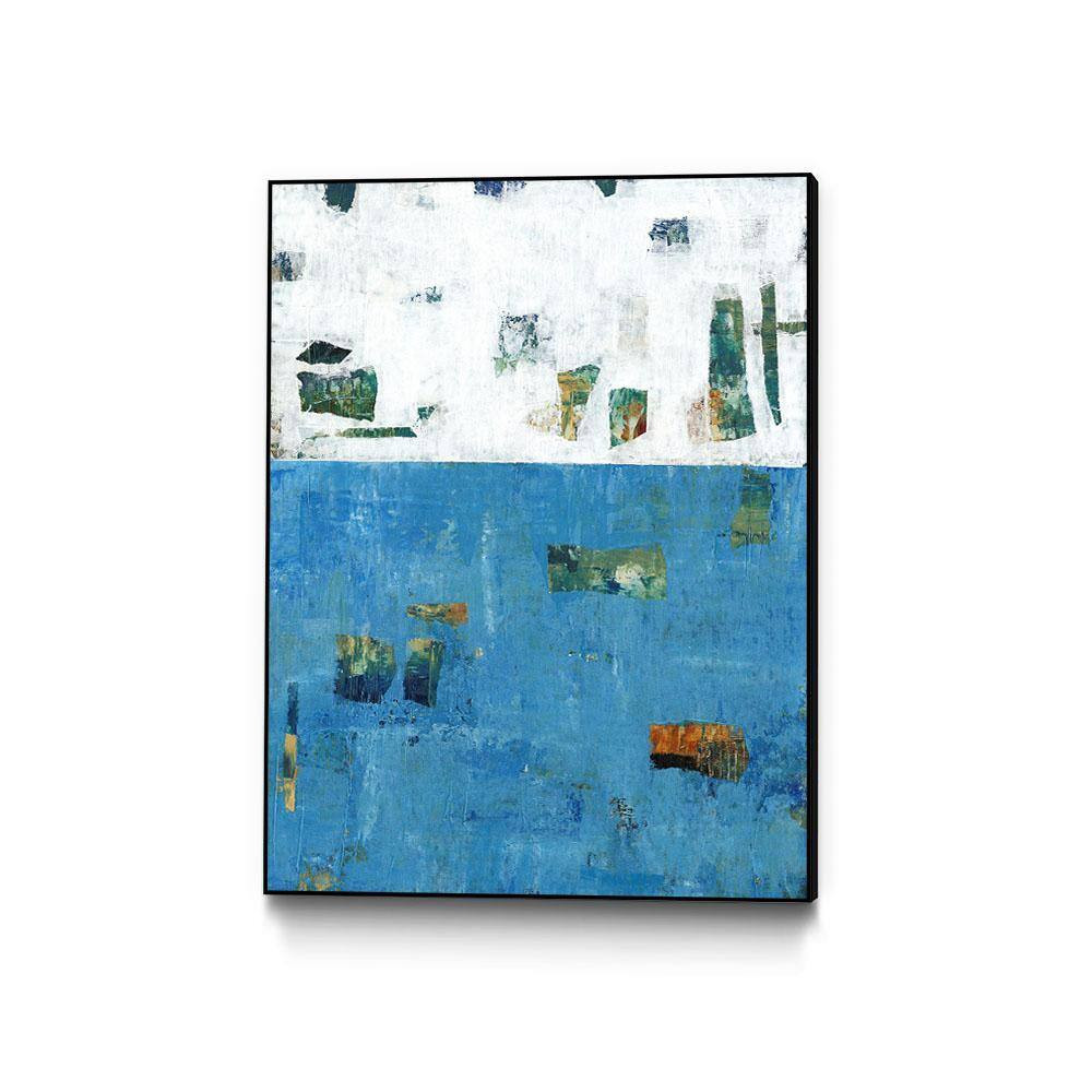 30 In. X 40 In. “Patches I” by Tim O’Toole Framed Wall Art