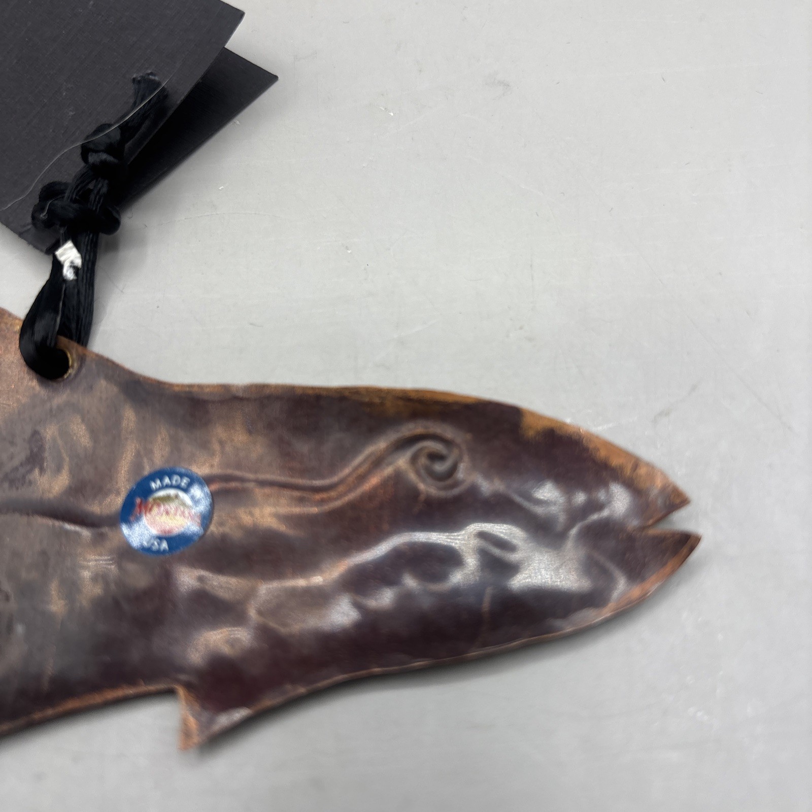 Copper Fish Decor Sculpture 6” Length
