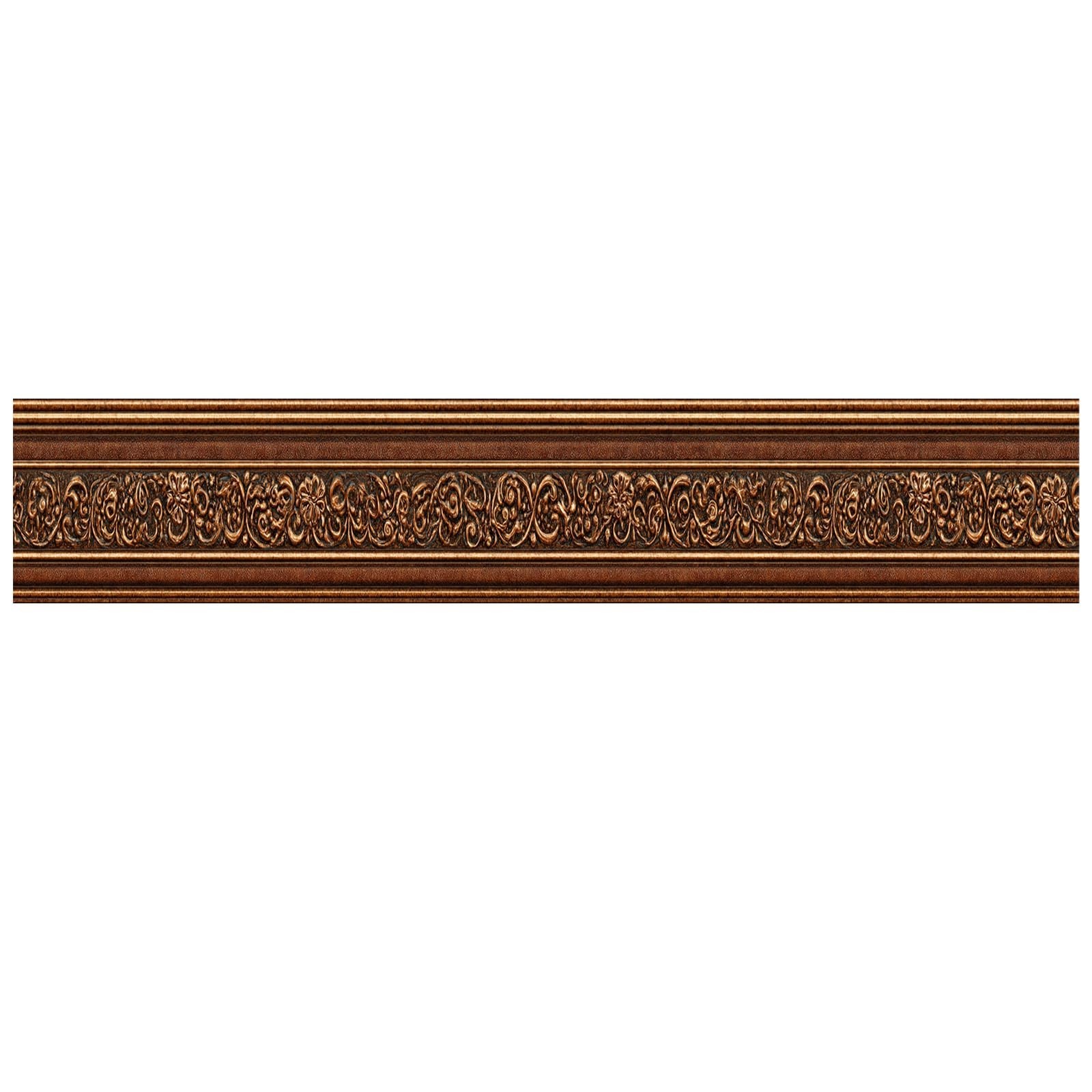 Brown Vintage Wallpaper Border 196×4 Inch Peel and Stick Classic Decorative W…